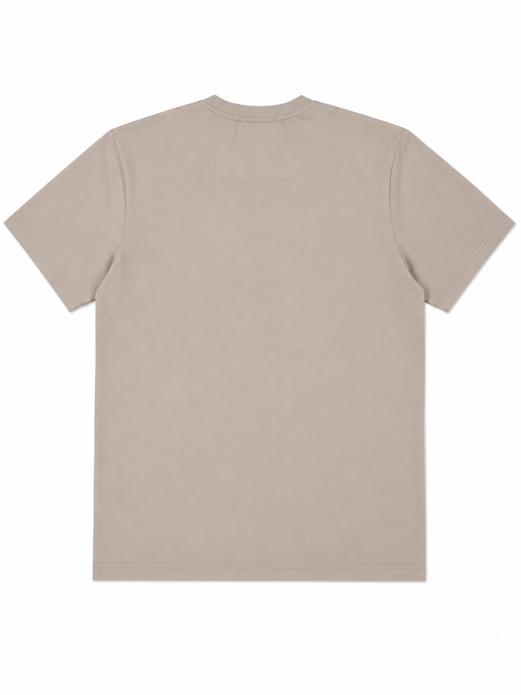 Burberry Style Beige Premium Round Neck T-Shirt for Men | Soft & Comfortable Casual Tee