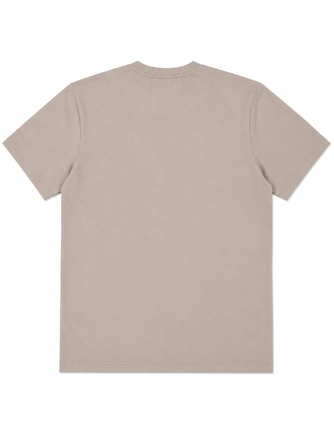 Burberry Style Beige Premium Round Neck T-Shirt for Men | Soft & Comfortable Casual Tee